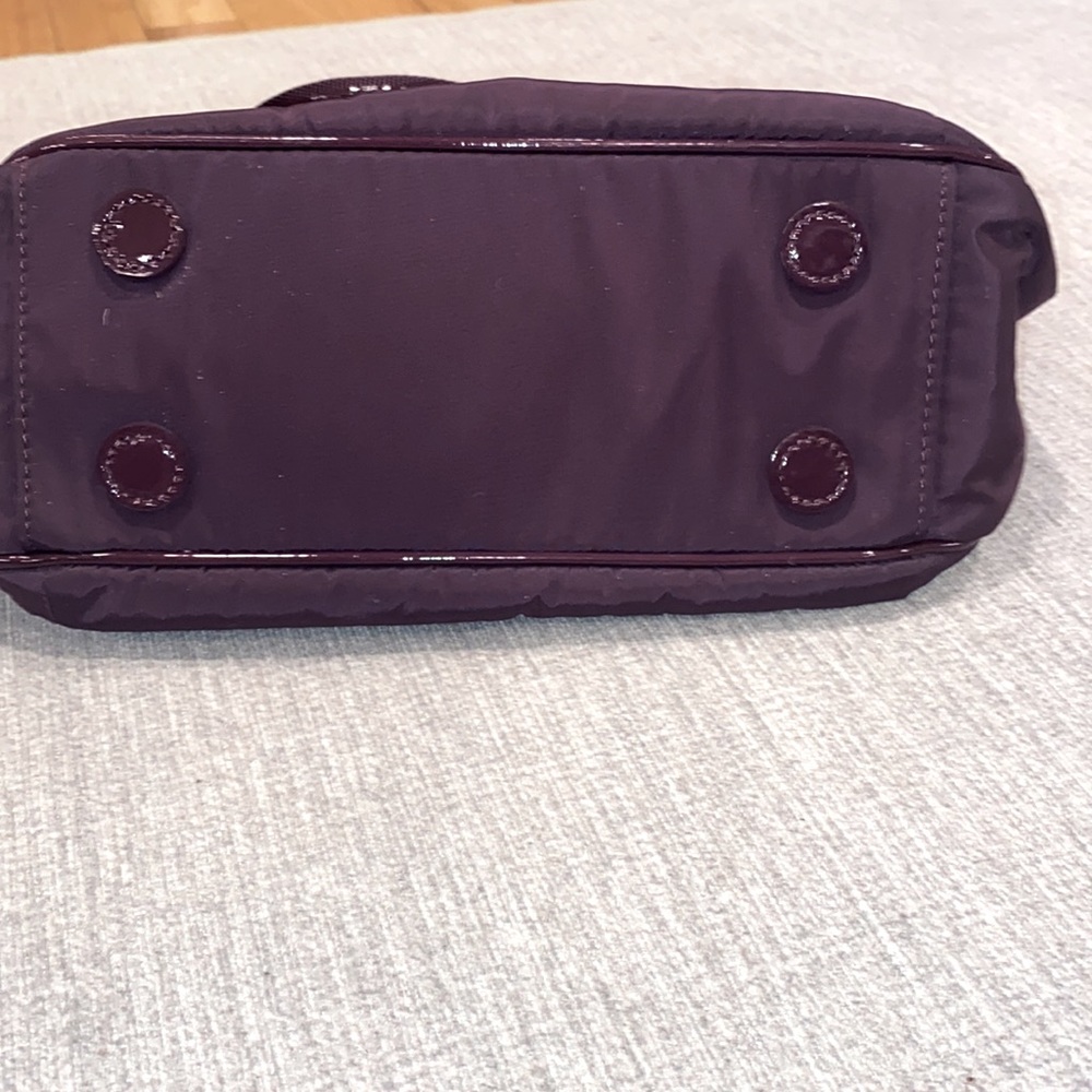 Brighton Campbell purple nylon silver studded shoulder bag. - Picture 5 of 11